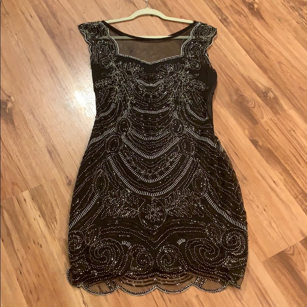Beautiful beaded retro dress